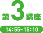 第3講座　14：55～15：10